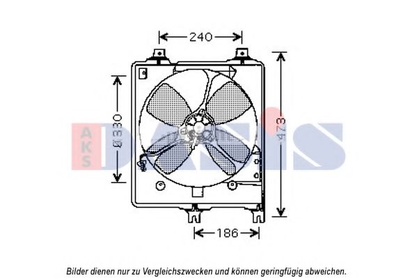 Imagine Ventilator, radiator AKS DASIS 112029N