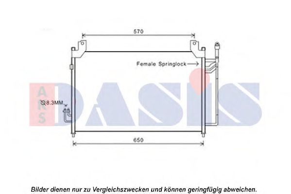 Imagine Condensator, climatizare AKS DASIS 112038N