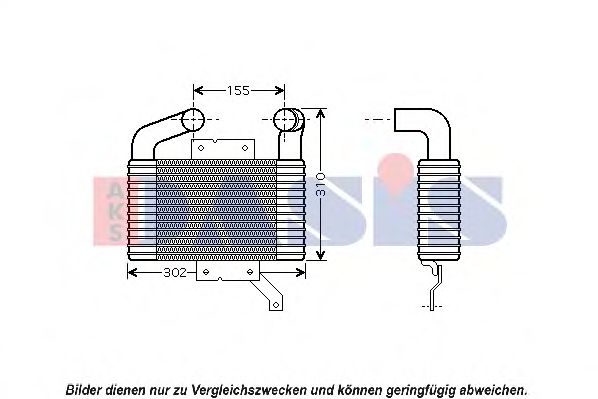 Imagine Intercooler, compresor AKS DASIS 117001N