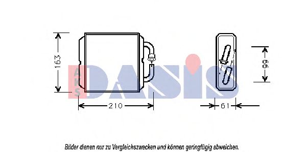 Imagine Schimbator caldura, incalzire habitaclu AKS DASIS 119000N