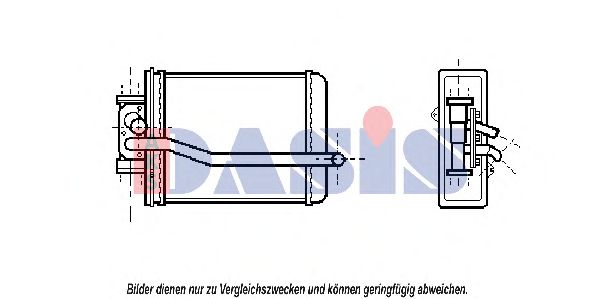 Imagine Schimbator caldura, incalzire habitaclu AKS DASIS 119010N