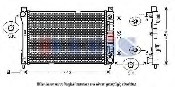 Imagine Radiator, racire motor AKS DASIS 120003N