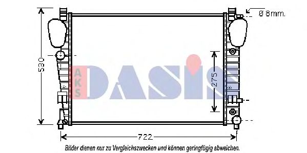 Imagine Radiator, racire motor AKS DASIS 120006N