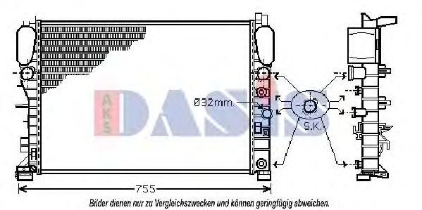 Imagine Radiator, racire motor AKS DASIS 120008N