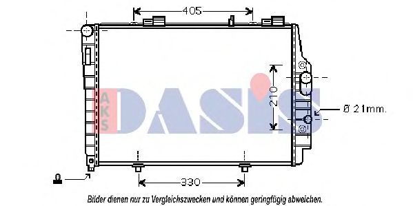 Imagine Radiator, racire motor AKS DASIS 120016N