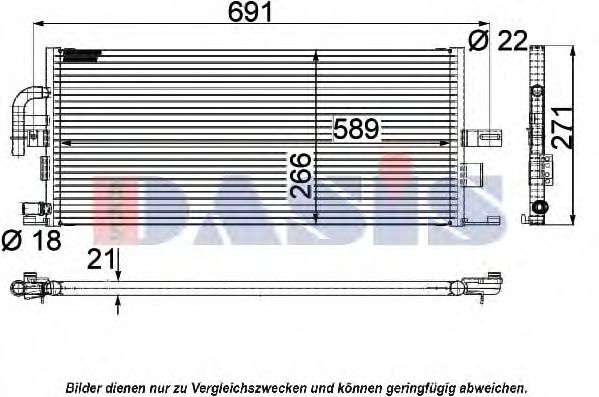 Imagine Radiator, racire motor AKS DASIS 120018N