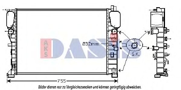 Imagine Radiator, racire motor AKS DASIS 120036N