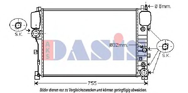 Imagine Radiator, racire motor AKS DASIS 120057N