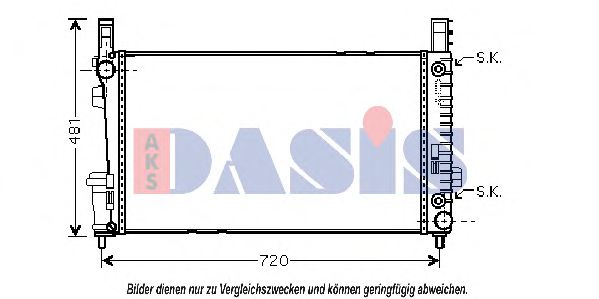 Imagine Radiator, racire motor AKS DASIS 120074N