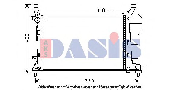 Imagine Radiator, racire motor AKS DASIS 120076N