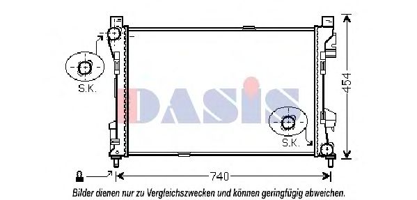 Imagine Radiator, racire motor AKS DASIS 120078N