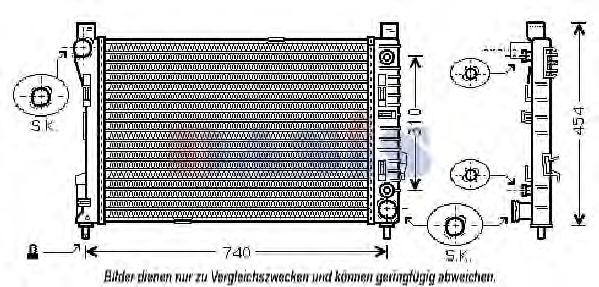 Imagine Radiator, racire motor AKS DASIS 120079N