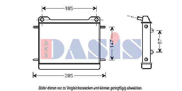 Imagine Radiator, racire motor AKS DASIS 120081N