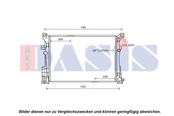 Imagine Radiator, racire motor AKS DASIS 120112N