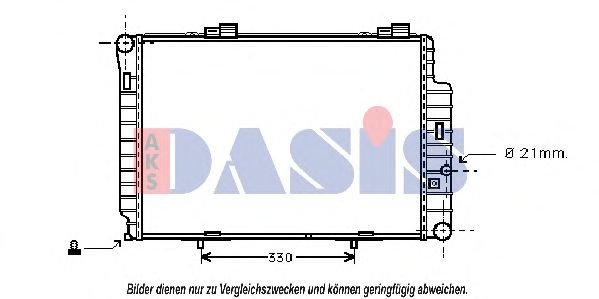 Imagine Radiator, racire motor AKS DASIS 122040N