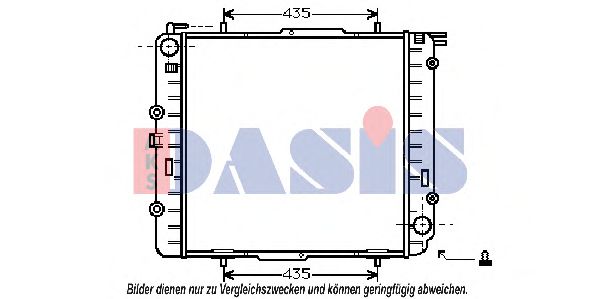 Imagine Radiator, racire motor AKS DASIS 122670N