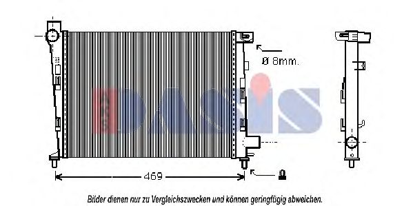 Imagine Radiator, racire motor AKS DASIS 123170N