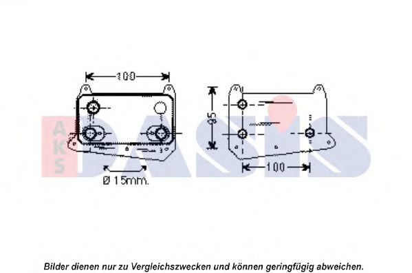 Imagine Radiator ulei, ulei motor AKS DASIS 126009N