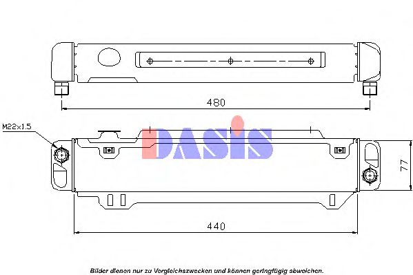 Imagine Radiator ulei, ulei motor AKS DASIS 126040N