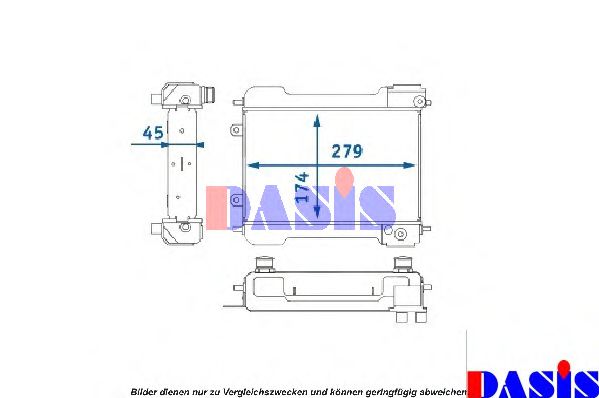 Imagine Radiator ulei, ulei motor AKS DASIS 126130N