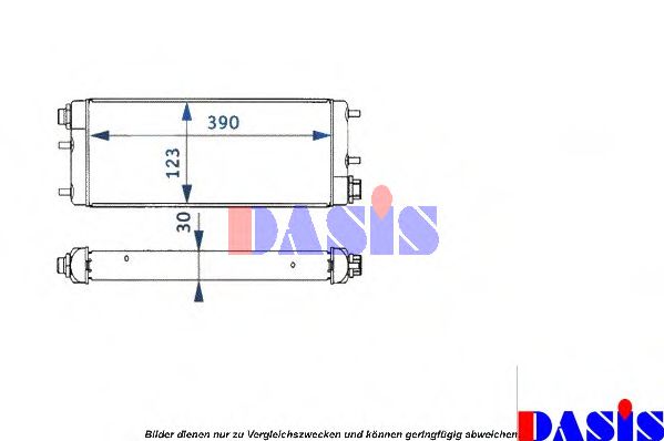 Imagine Radiator ulei, ulei motor AKS DASIS 126260N