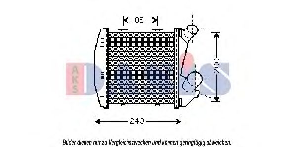 Imagine Intercooler, compresor AKS DASIS 127007N