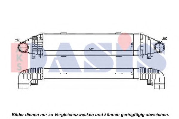 Imagine Intercooler, compresor AKS DASIS 127013N