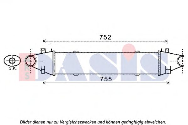 Imagine Intercooler, compresor AKS DASIS 127016N