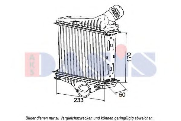 Imagine Intercooler, compresor AKS DASIS 127019N