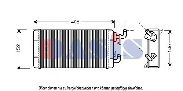 Imagine Schimbator caldura, incalzire habitaclu AKS DASIS 129007N