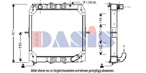 Imagine Radiator, racire motor AKS DASIS 130007N