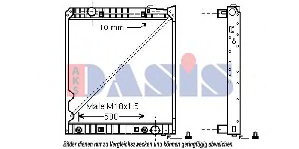 Imagine Radiator, racire motor AKS DASIS 130025N