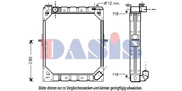 Imagine Radiator, racire motor AKS DASIS 130032N