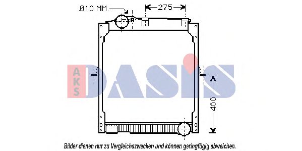 Imagine Radiator, racire motor AKS DASIS 130033N