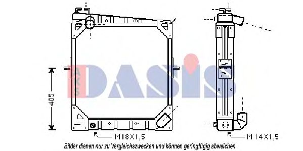 Imagine Radiator, racire motor AKS DASIS 130360N