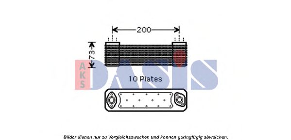 Imagine Radiator ulei, ulei motor AKS DASIS 136280N