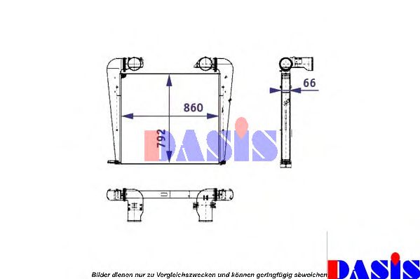 Imagine Intercooler, compresor AKS DASIS 137006N