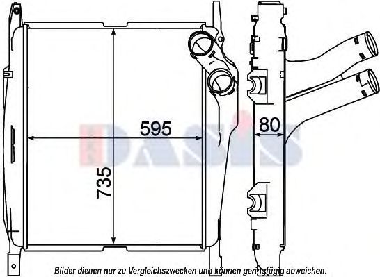 Imagine Intercooler, compresor AKS DASIS 137016N