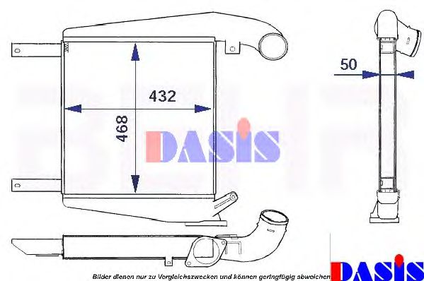 Imagine Intercooler, compresor AKS DASIS 137390N