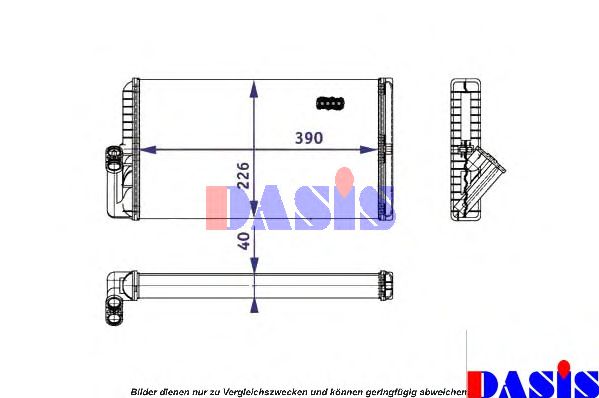 Imagine Schimbator caldura, incalzire habitaclu AKS DASIS 139000N