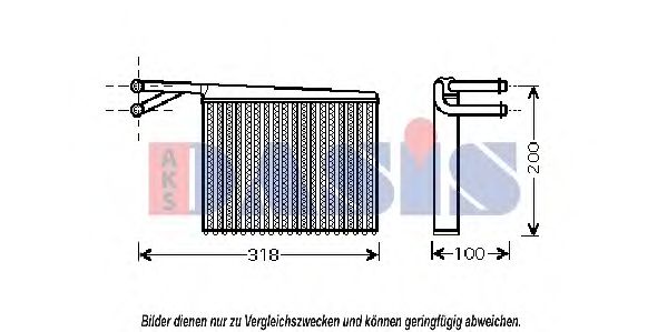 Imagine Schimbator caldura, incalzire habitaclu AKS DASIS 139008N