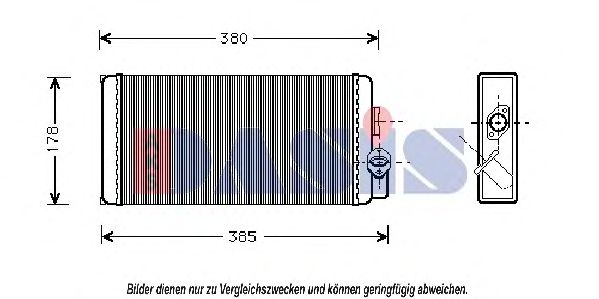 Imagine Schimbator caldura, incalzire habitaclu AKS DASIS 139450N