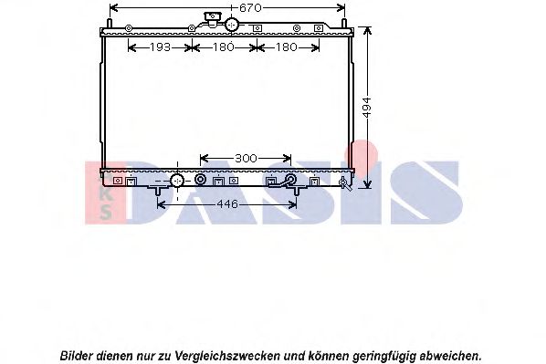 Imagine Radiator, racire motor AKS DASIS 140006N