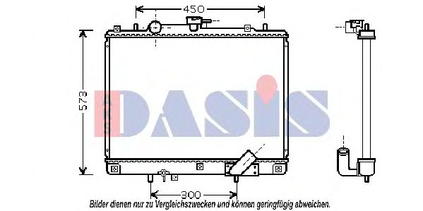 Imagine Radiator, racire motor AKS DASIS 140011N