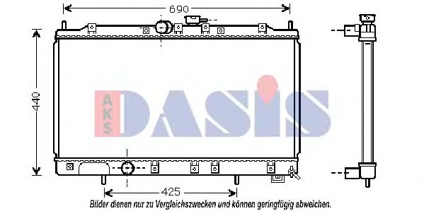 Imagine Radiator, racire motor AKS DASIS 140047N