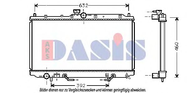 Imagine Radiator, racire motor AKS DASIS 140056N