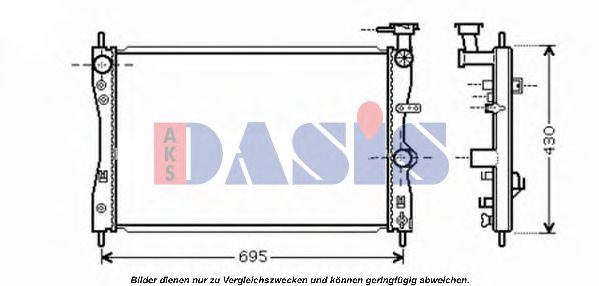 Imagine Radiator, racire motor AKS DASIS 140078N