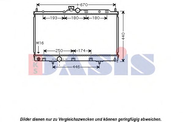 Imagine Radiator, racire motor AKS DASIS 140081N