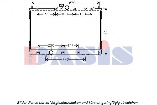 Imagine Radiator, racire motor AKS DASIS 140082N