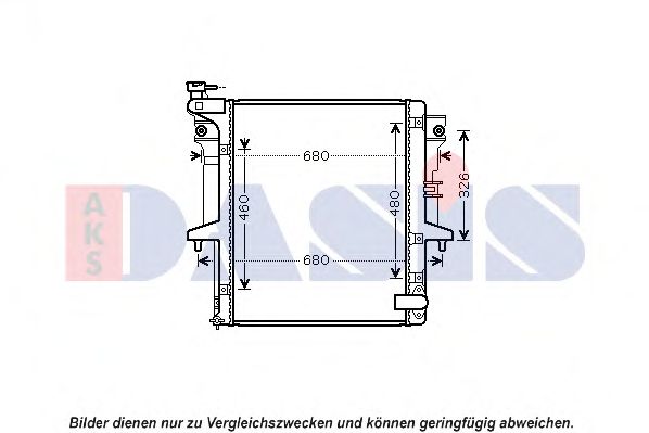 Imagine Radiator, racire motor AKS DASIS 140098N